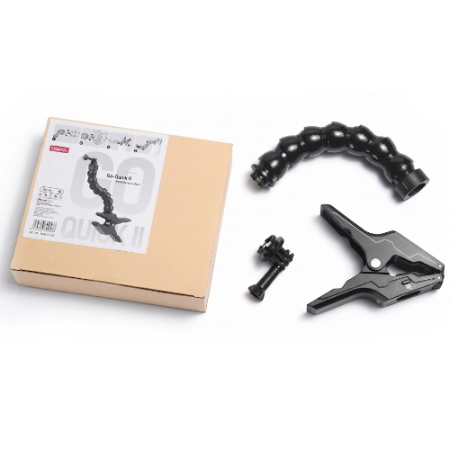 Ulanzi Go-Quick II Gooseneck (3111) - zacisk z elastycznym ramieniem typu gęsia szyjka z magnetyczną szybkozłączką do kamer sportowych (32cm) - zawartość zestawu
